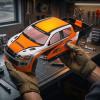 JAOCDOEN RC Car Body Shell 1/10 Scale Universal Painted Precut Modification 26cm Wheelbase for Pickup Truck (Orange) view 2