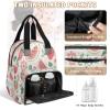 BICUUZHI Watermelon Strawberry Diaper Bag Backpack Essentials Travel Tote Multifunction Waterproof Bag with Stroller Straps USB Charging Port view 4