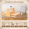 11 x 7inch Wood Flower Press Kit for Adults, Removable DIY Flowers Leaf Plant Press Kit with Adjustable Spiral for Craft Lovers Dried Floral Plant Specimen Wedding view 2
