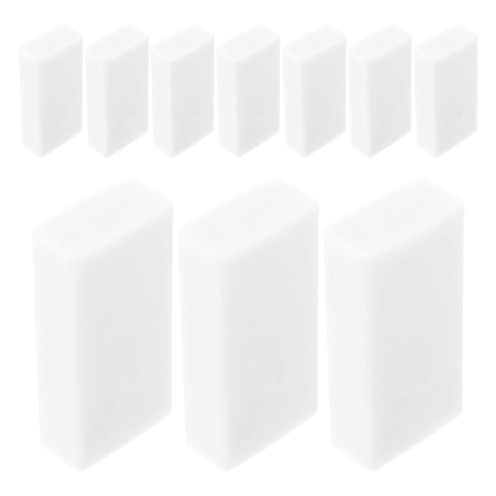 Abaodam 20pcs White Pencil Erasers for School Supplies and Drawing, Small Rectangular PVC Erasers and Artists, Sketching and Classroom Use