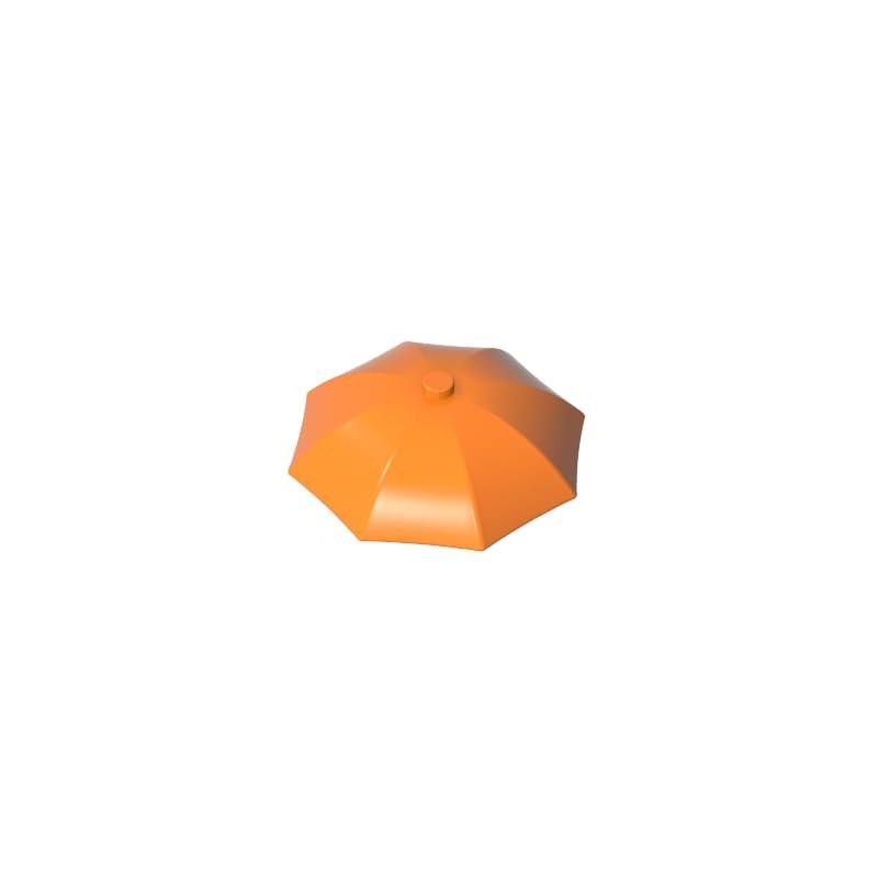 XYEIUGO Gobricks GDS-90183 4094 Sun Umbrella, Orange, 10 pcs Brick Parts