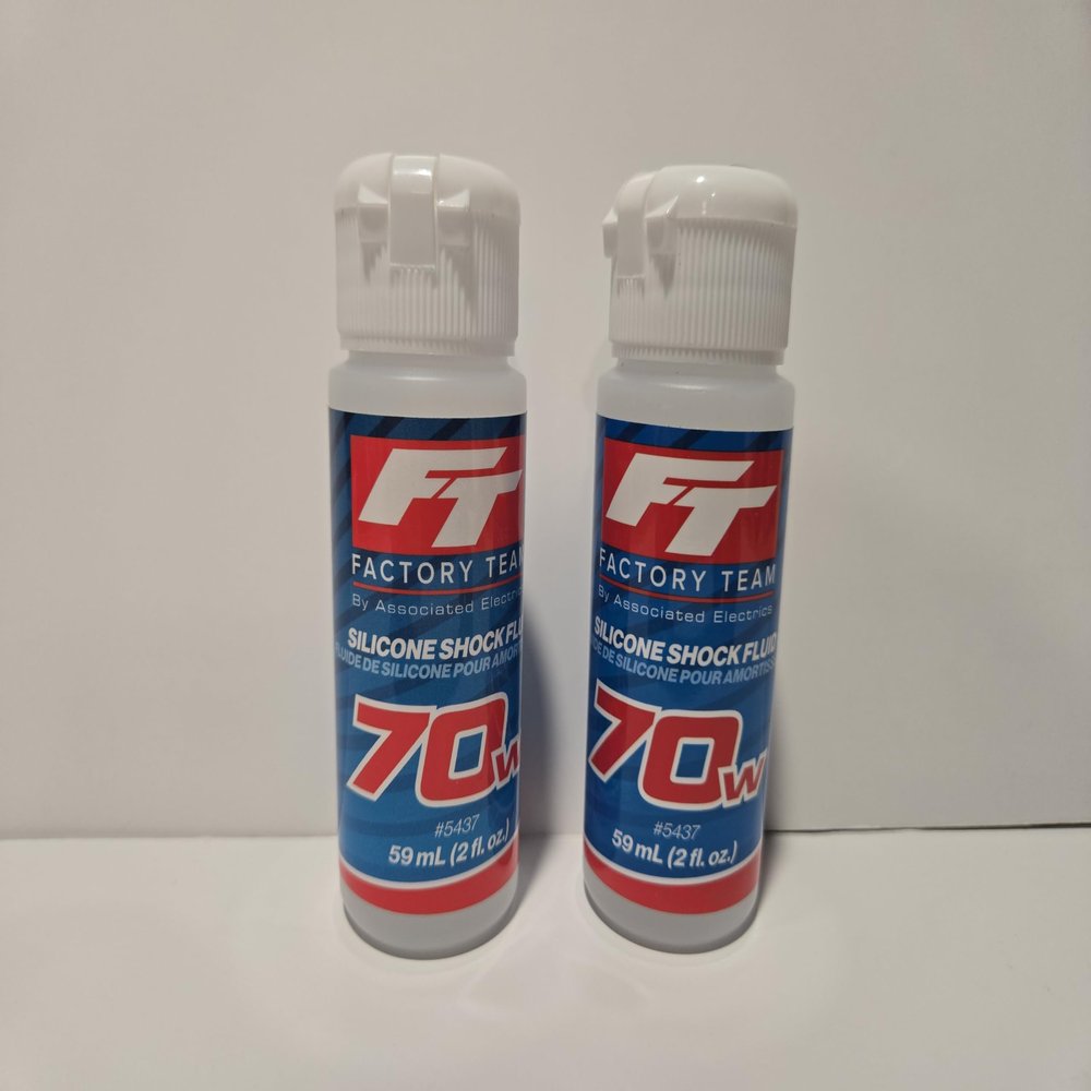 2 Pack Team Associated 70wt 70 2OZ Silicone Shock Oil Fluid 5437 LOSI ARRMA HPI RC CAR Truck