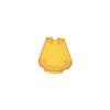 Gobricks GDS-90133 38317 Cone Half 2X4X3, Trans Orange, 10 pcs Brick Parts view 1