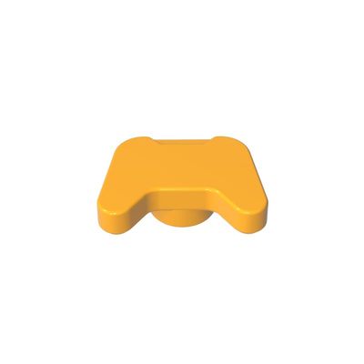 XYEIUGO Gobricks 53118 Game Console Controller, Bright Light Orange, 50 pcs