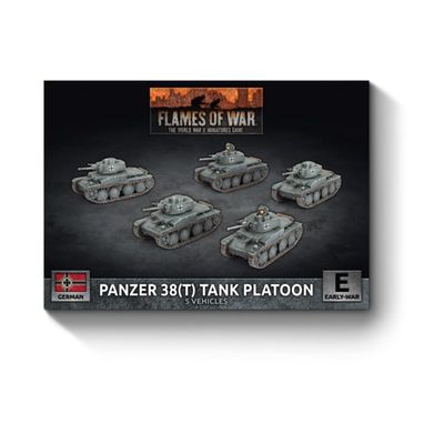 Flames of War: GBX200 Panzer 38(t) Platoon (x5 Plastic)