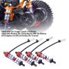 Shock Absorber Suspension 92mm Front 105mm Rear Oil Adjustable Damper High Strength Aluminum Alloy for 1/10 RC Car Truggy Truck ZD Racing HSP (Red) view 4