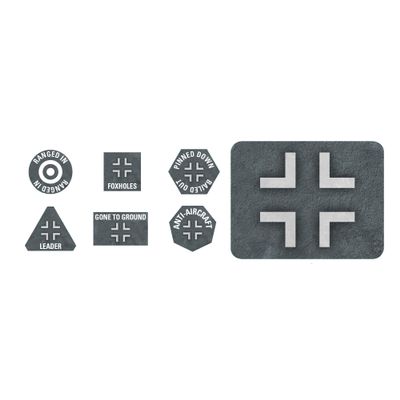 Flames of War: GE913 German EW Tokens (x20) & Objectives (x2)