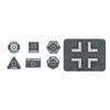 Flames of War: GE913 German EW Tokens (x20) & Objectives (x2) view 1