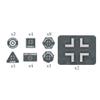 Flames of War: GE913 German EW Tokens (x20) & Objectives (x2) view 2