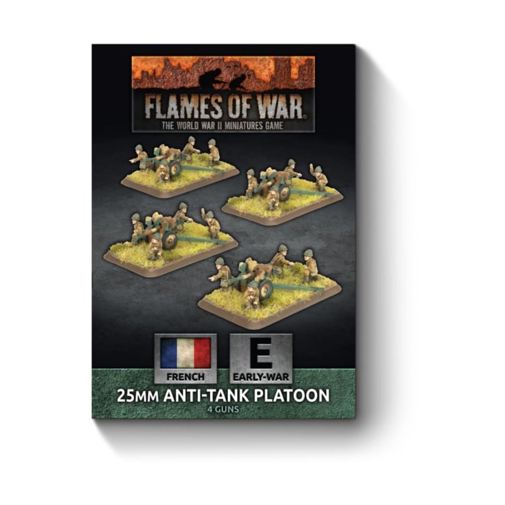 Flames of War: FRX14 Hotchkiss 25mm Anti-tank Platoon (x4 guns)