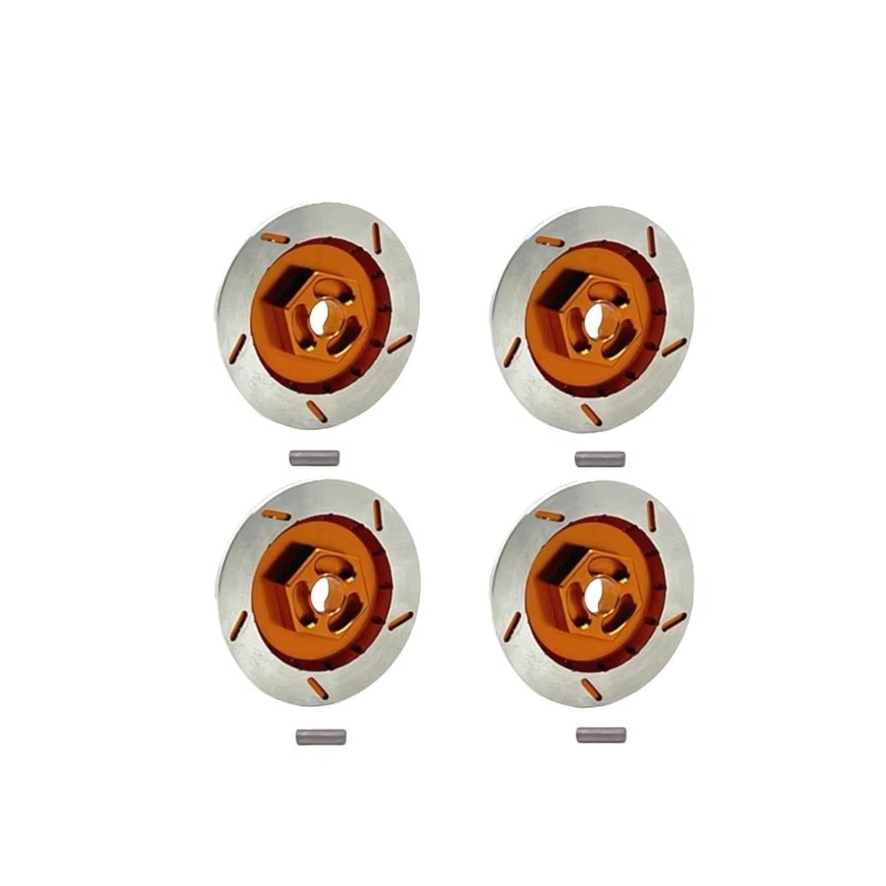 RC Car Toys Components For MN For MN128 MN86KS G500 1/12 Metal Upgrade 12mm Brake Disc Decorative Piece Remote Control Car Accessories(Yellow)