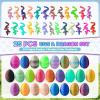 25 Pcs 3D Printed Dragon Eggs with Articulated Dragon Inside, 6.1" Magic Silk Rainbow Dragon Bulk Set, 2.2" Dragon Egg Collection, Unique Gradient Dragon Figurine, Desktop Stress Relief Toys Gifts view 2