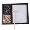 Cndiyald Zen Sand Table, Mini Desktop Resin Crafts Ornaments, Garden Accessories for Meditation, Office Decor, Stress Relief view 1