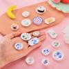 Magibeads 30Pcs Miniature Blue and White Porcelain Resin Plates Chinese Style Flower Mini Plate Resin Decorations Micro Landscape Decoration Small Tableware Imitation Ceramic Bowl Tiny Dishes Ornament view 4
