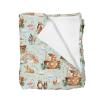 Cute Baby Animals Baby Blankets for Girl Boy Bear Lion Zebra Giraffe Rainbow Ship Stars Swaddle Receiving Blanket for Infant Toddler Nursery Crib Zoo Safari Ark Animals Bed Blankets Green 30x40inch view 1