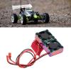 aqxreight RC Car Motor Double Cooling Fan Heatsink 36mm Replacement for 380 540 550 3650 3660 3674 Motor DC 7V High Rotation Speed Colourful Enhances Cooling Red RC Car Double (Red Colorful) view 4