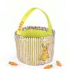 Personalized Easter Basket for Kids, Boys & Girls Ideal for Egg Hunting & Easter Gift Storage (Yellow Sequin Bunny Basket) view 1