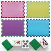 Axafazup 4 PCS Mahjong Tile Mixer Shuffler Cards, Mahjong Shuffler for Mixing and Shuffling Tiles, Thick PVC Wavy Scalloped Edge Mixing Paddles, Colorful Game Accessories and Funny Gifts for Players view 1
