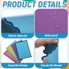 Axafazup 4 PCS Mahjong Tile Mixer Shuffler Cards, Mahjong Shuffler for Mixing and Shuffling Tiles, Thick PVC Wavy Scalloped Edge Mixing Paddles, Colorful Game Accessories and Funny Gifts for Players view 3