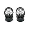 4 Pcs Aluminum Wheels 52x26MM Wheel Hub Compatible with I TT02 MN86K 1/10 RC Road Racing(Black) view 1