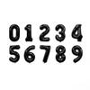 10 Pcs Black Number 0-9 Balloons 16 Inch Number Mylar Foil Balloons Custom Digital Balloon for Birthday Party Baby Shower Anniversary Party Decorations (Black) view 1
