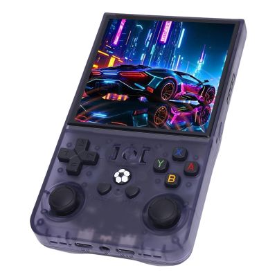 aqxreight Handheld Game Console for System Translucent Grey 4 Inch 720x720 Screen 4000mAh Double Joysticks Portable Retro Video Game Console for Travel 128G for RK3326 This by P Handheld (128G)