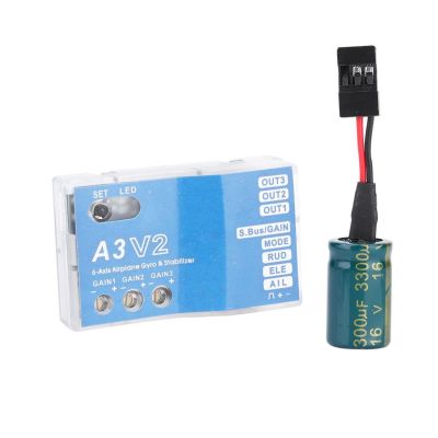 Vanttokeey RC Flight Controller, F50A 3 Axle Gyro A3 V2 Flight Controller System, One Key Auto Hover, Multi Mode, HV Support for RC Fixed-Wing Airplane