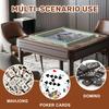 31.5" x 31.5" Mahjong Mat for Table with Carrying Bag Symmetrical Chinoiserie Peacock Elegant Floral Border Non-Slip Noise-Reducing Game Mat Mahjong Accessories for Poker Dominoes Board Games view 3