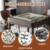 31.5" x 31.5" Mahjong Mat for Table with Carrying Bag Symmetrical Chinoiserie Peacock Pastel Feathers Floral Non-Slip Noise-Reducing Game Mat Mahjong Accessories for Poker Dominoes Board Games view 3