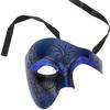 BESTonZON Carnival Masquerade Half Face Mask Hand Painted Plastic Phantom Mask for Halloween Party Cosplay and Stage Performance view 1