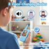 2026 Upgraded Kids Video Walkie Talkies 2 Pack, Rechargeable Long Range Walkie Talkies for Kids, Video Intercom with Photo Sharing, Voice Chat, Emoji Messaging, Voice-Changing Modes (Blue+Pink) view 4
