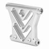 aqxreight RC Car Front Bezel Collision Bezel Metal Front Bumper for Axial 10 Remote Control VehiclesSilver Reliable and Strong RC Car BezelRC Metal BezelRC (Silver Handle) view 1