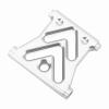 aqxreight RC Car Front Bezel Collision Bezel Metal Front Bumper for Axial 10 Remote Control VehiclesSilver Reliable and Strong RC Car BezelRC Metal BezelRC (Silver Handle) view 4