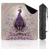 31.5" x 31.5" Mahjong Mat for Table with Carrying Bag Symmetrical Chinoiserie Peacock Art Soft Lavender Mint Non-Slip Noise-Reducing Game Mat Mahjong Accessories for Poker Dominoes Board Games view 1