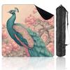 31.5" x 31.5" Mahjong Mat for Table with Carrying Bag Symmetrical Chinoiserie Peacock Dreamy Pastel Non-Slip Noise-Reducing Game Mat Mahjong Accessories for Poker Dominoes Board Games view 1