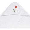Azeeda 'Single Red Tulip' Baby Hooded Towel (HT00041550) view 1