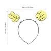 Uonlytech 3pcs Rock Paper Scissors Hairband Set Cute Adorable Headband for Party Costume Multi-function Portable Hair Accessory for Festivals view 2