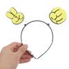 Uonlytech 3pcs Rock Paper Scissors Hairband Set Cute Adorable Headband for Party Costume Multi-function Portable Hair Accessory for Festivals view 4