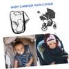 CONGARTENO Stroller Rain Cover Shield for Carrier and Pushchair, Waterproof Windproof Weather Protection, Dustproof Carrier Cover for Travel and Outdoor Use view 3