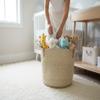 Extra Large Shoulder Bag Beach Bag Kiondo Kenya Fair Trade: Tan Diameter: 25" x Height: 13" With Straps: 19" view 4