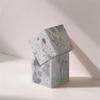 Meridian Furniture Quad Beige Marble Decorative Cube view 2
