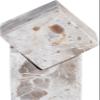 Meridian Furniture Quad Beige Marble Decorative Cube view 3