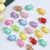 100 Pcs Mini Resin Turtles with Jumbo Turtle Storage Case Glow in The Dark Tiny Luminous Figures Bulk for Fairy Garden Accessories Micro Landscape Decor DIY Crafts Classroom Rewards (Blue) view 3