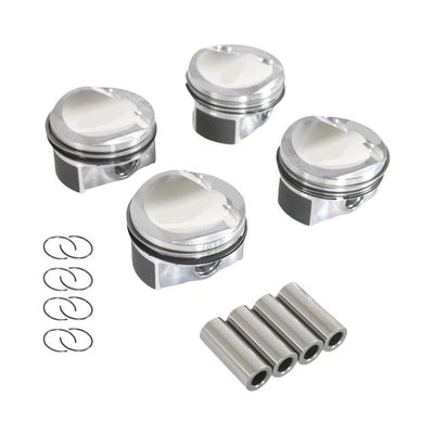 OUTMX Piston Assembly with Pins and Buckle Rings 4 Pistons 21mm 1.8T EA888 Compatible with 2nd Generation Engines