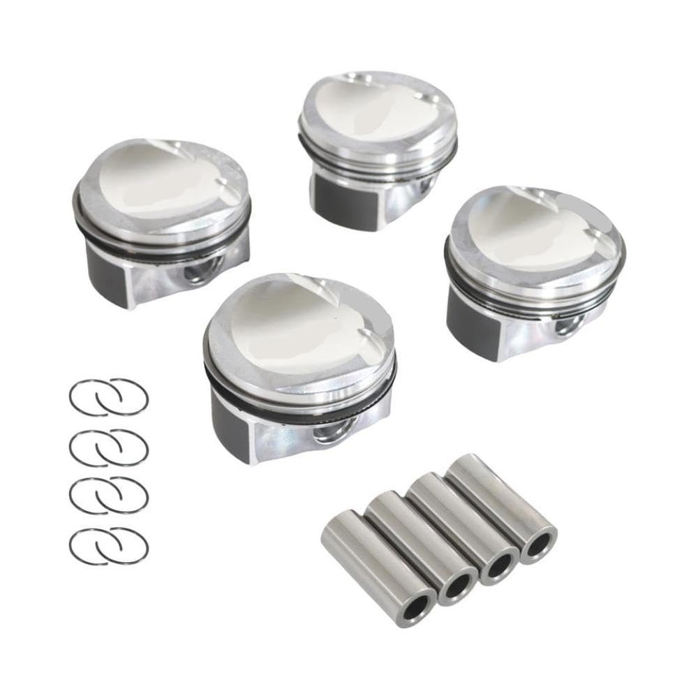 OUTMX Piston Assembly with Pins and Buckle Rings 4 Pistons 21mm 1.8T EA888 Compatible with 2nd Generation Engines