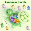 100 Pcs Mini Resin Turtles with Jumbo Turtle Storage Case Glow in The Dark Tiny Luminous Figures Bulk for Fairy Garden Dollhouse Accessories Micro Landscape Decor DIY Crafts Classroom Rewards (Green) view 2