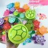 100 Pcs Mini Resin Turtles with Jumbo Turtle Storage Case Glow in The Dark Tiny Luminous Figures Bulk for Fairy Garden Dollhouse Accessories Micro Landscape Decor DIY Crafts Classroom Rewards (Green) view 4