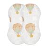 EtherSpher Brown Sun Hot Air Balloon Cotton Newborns burp cloths good Absorbent? baby rags for Unisex Newborns set of 2, 22x11in artculos para bebes recien nacidos view 1