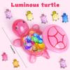 100 Pcs Mini Resin Turtles with Jumbo Turtle Storage Case Glow in The Dark Tiny Luminous Figures Bulk for Fairy Garden Accessories Micro Landscape Decor DIY Crafts Classroom Rewards (Red) view 2