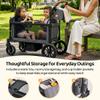 TOFUUMI Stroller Wagon for 2 Kids, Foldable 2-Seater with Canopy view 3